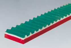 齿面实布，背面粘接红胶