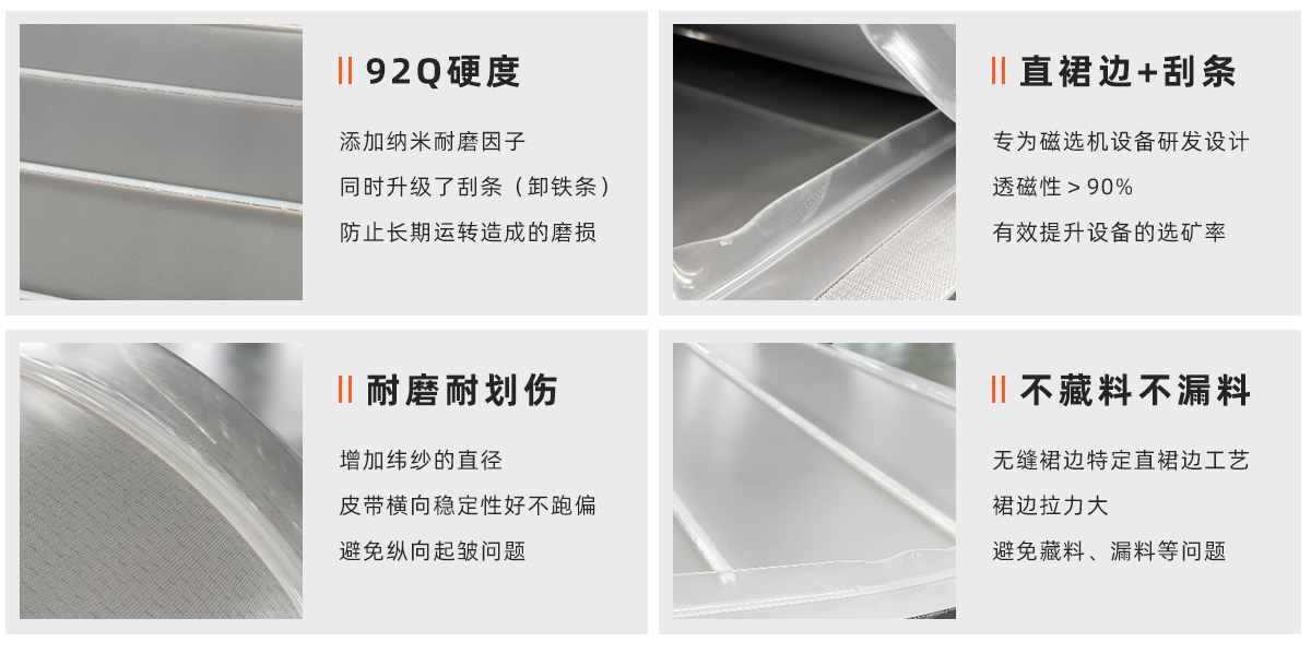 悬浮式干选机输送带