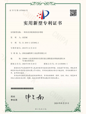 一种具有多轮体的同步带轮实用新型专利证书