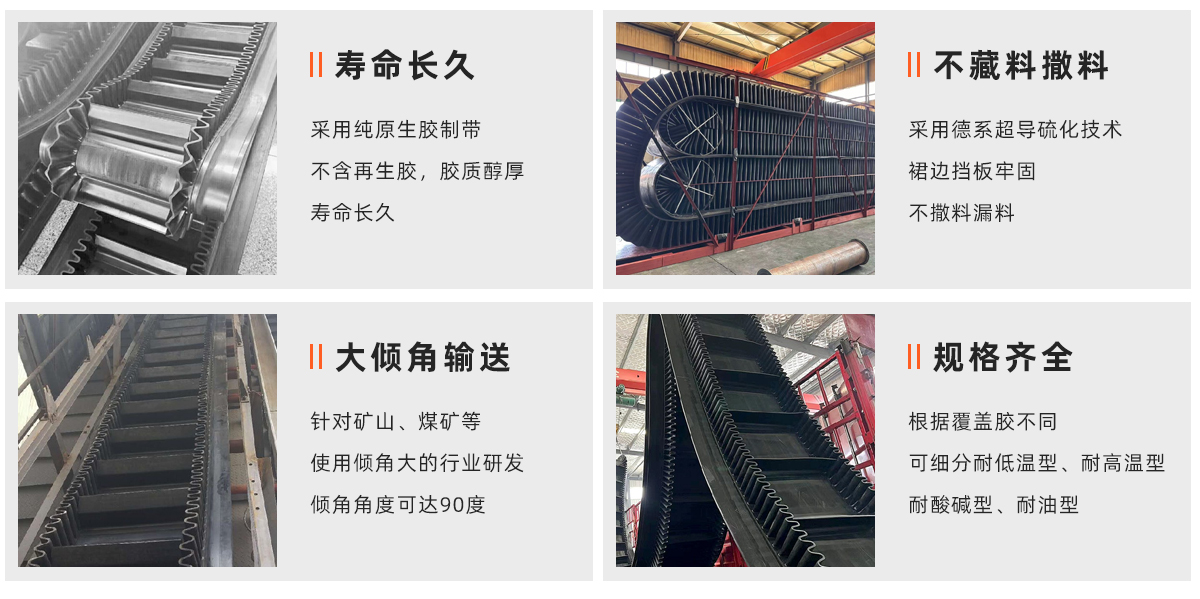 大倾角皮带