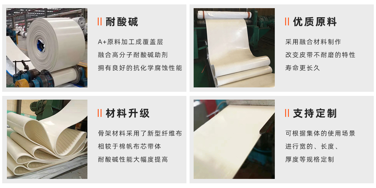 白色橡胶输送带